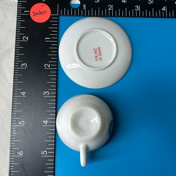 🖤Vtg Disney Ceramic tea miniature set of Alice in Wonderland - Picture 10 of 14